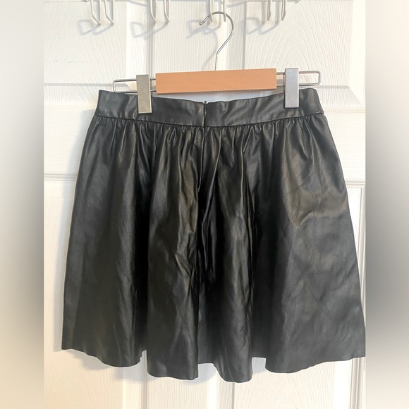 Faux-Leather Studded Pleated Skirt - Picture 2 of 3
